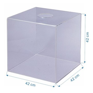 【 徠福 】壓克力摸彩箱 大 42x42x42cmx5mm /個 （訂製品，確認訂購後恕不退換貨）NO.1192