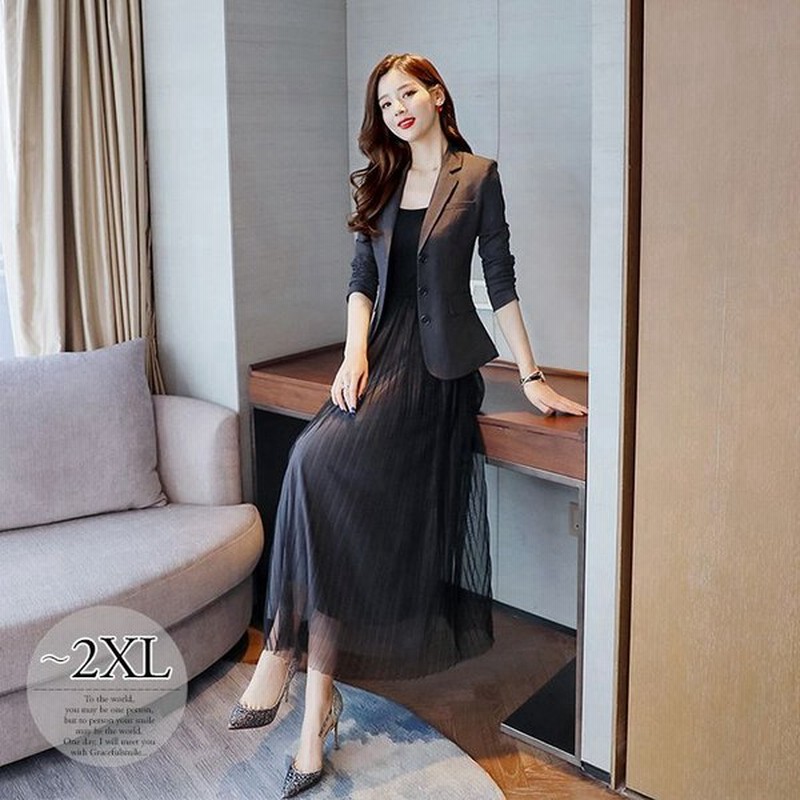セットアップ ジャケット ワンピース ワンピーススーツ 襟付き フロントボタン ロングワンピース オフィスカジュアル キレイ目 ストリート 女子旅 Ekt23 通販 Lineポイント最大0 5 Get Lineショッピング