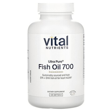 Vital Nutrients, Ultra Pure®，魚油 700，檸檬味，120 粒軟膠囊