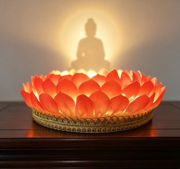 手作蓮花供燈 佛前供奉・祈福供燈・佛堂蓮花燈・溫暖心燈