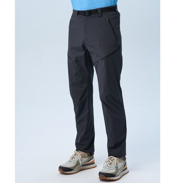 【WILDLAND荒野】男彈性潑水抗UV超機能長褲幻影灰色