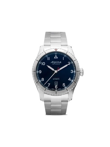 Alpina - Startimer Pilot Automatic 41mm - men - stainless steel - One Size - Silver