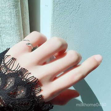 💍限時下殺💍S999純銀戒指女開口尾戒小指纏繞小蛇細防過敏腳趾戒設計
