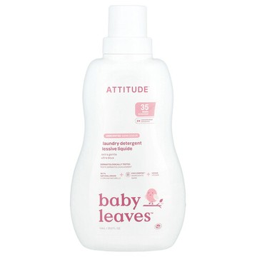 ATTITUDE, Baby Leaves™，洗衣液，非常溫和，無香型，35.2 液量盎司（1.04 升）