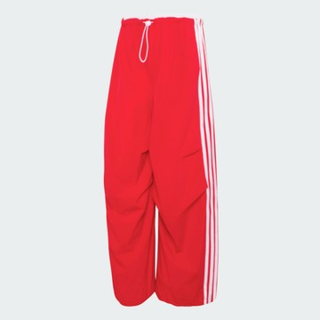 Adidas 愛迪達 Dce Wv Par Pnt KZ4222 女 長褲 運動長褲 休閒長褲 紅 亞版 撞色 防曬