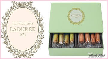 日本東京銀座LADUREE限定限量版tiffany藍湖水綠鐵盒收納盒雙色蛋捲禮盒新年情人節聖誕節-現貨1