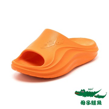 【母子鱷魚】緩震回彈空氣拖-桔