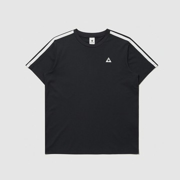 【LE COQ SPORTIF 法國公雞】男款黑色短袖T恤LKX23202