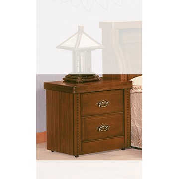 【顛覆設計】勝楠樟木色1.8尺二抽床頭櫃