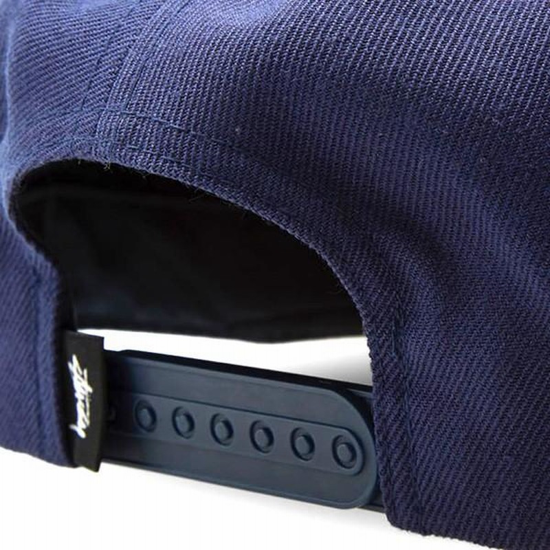 STUSSY STOCK FA16 CAP navy 6パネル スナップバック 帽子 ネイビー 