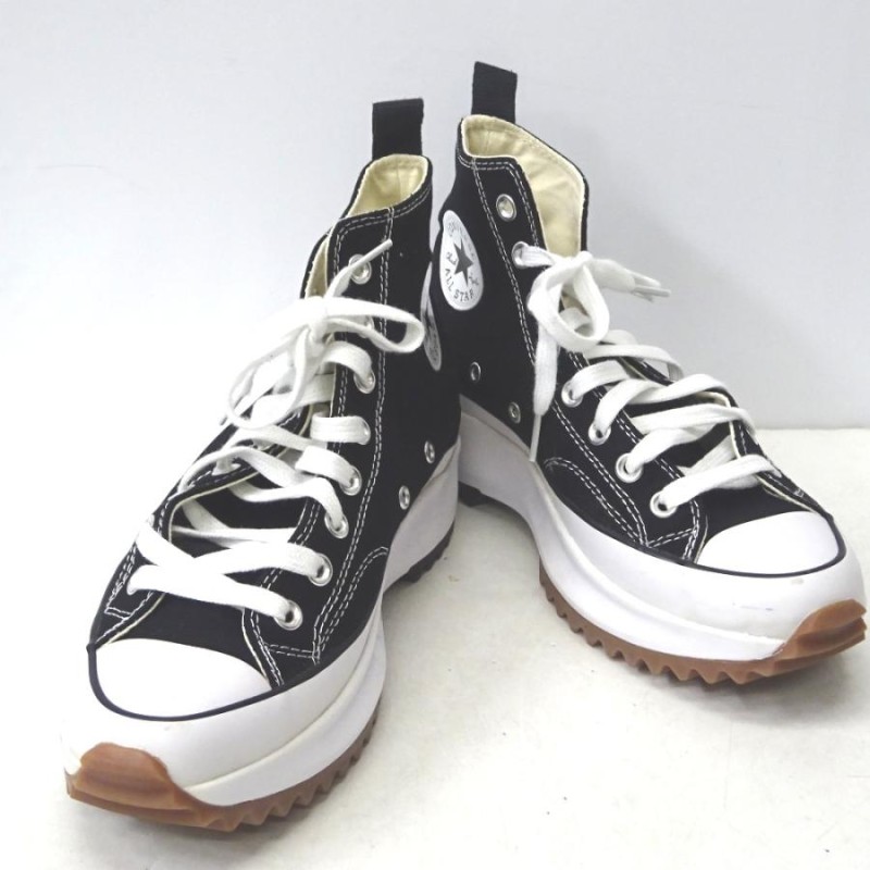 Ft576672 コンバース 靴/スニーカー ラン スター ハイク ハイ ブラック RUN STAR HIKE BLACK HI 166800C  25cm ユニセックス CONVERSE 中古 | LINEショッピング