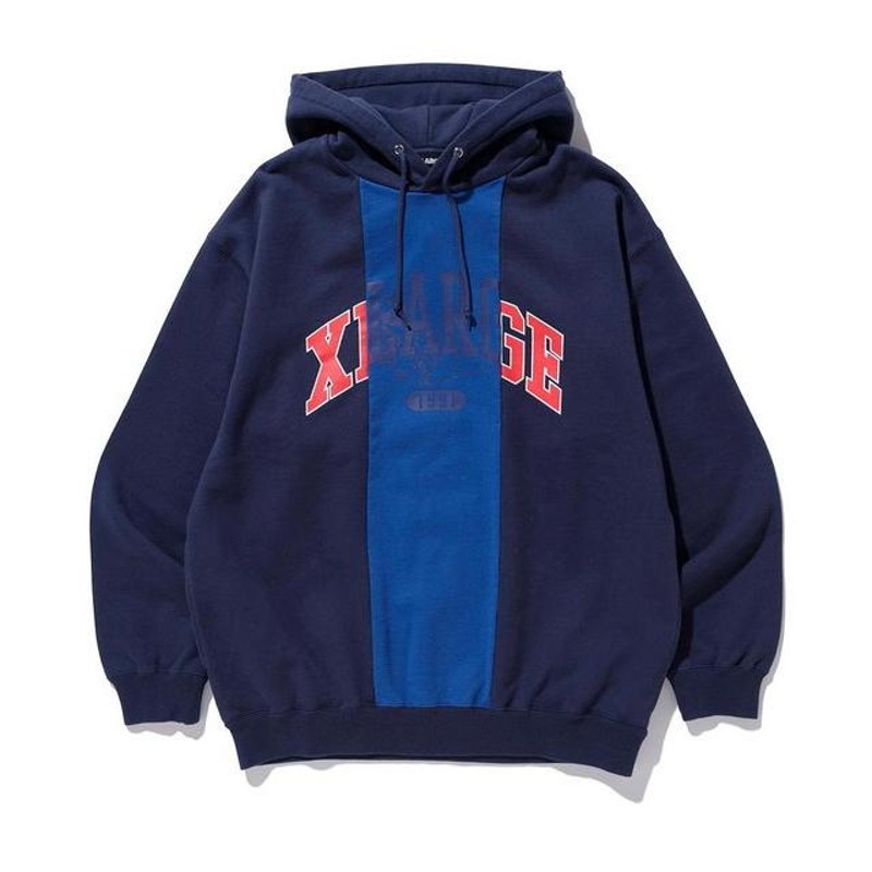 エクストララージ XLARGE PATCHWORK PULLOVER HOODED SWEAT パッチ