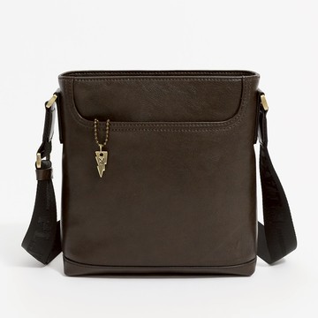 PLAYBOY - 下沉式斜背包  Impeccable系列 - 咖色