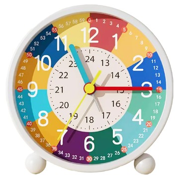 兒童專用早教鬧鐘 金屬外殼 升級靜音掃描機芯  一般款 多色