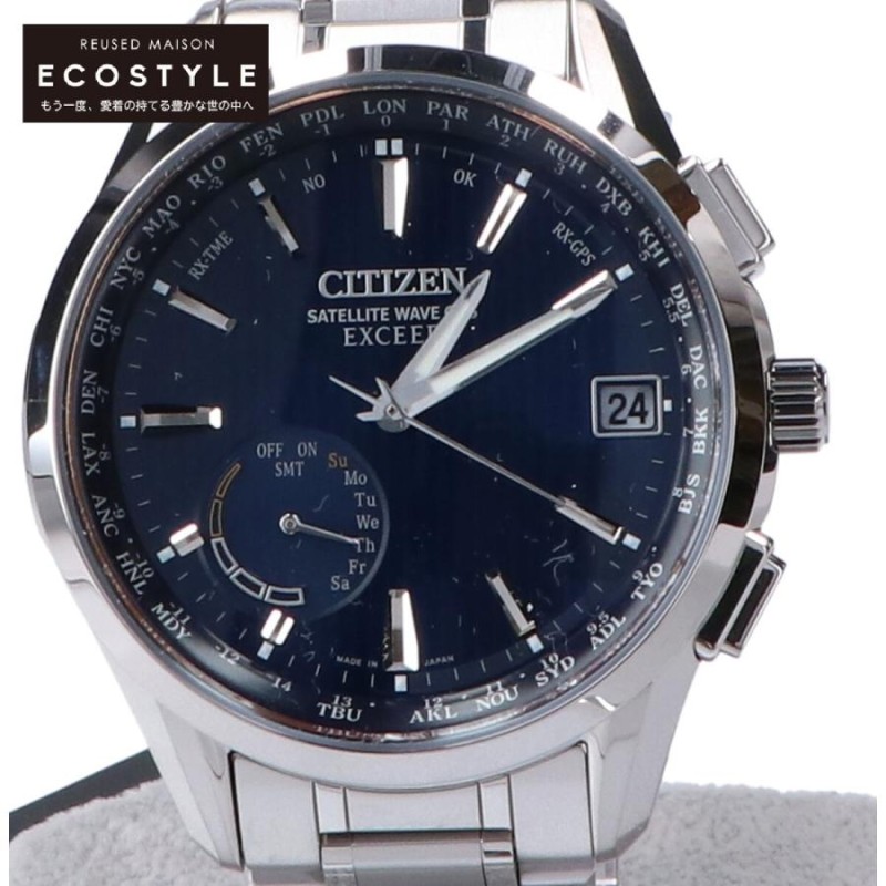 新品未使用 CITIZEN シチズン CC3050-56L Cal.F150 EXCEED エクシード デイ＆デイト GPS エコ・ドライブ電波 腕時計  シルバー メンズ | LINEショッピング