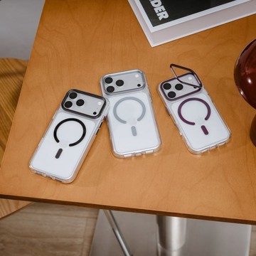 iPhone 18 LenStand M 鏡頭支架防摔手機殼 Pro_灰色