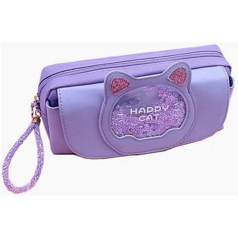 Mayacat キラキラペンケース きらきら 筆箱 可愛い かわいい おしゃれ 大容量 文房具 小学生 女の子 中学生 高校生 パープル 通販 Lineポイント最大0 5 Get Lineショッピング