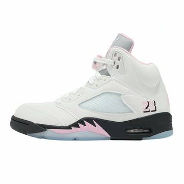 Nike 休閒鞋 Air Jordan 5 Retro 男鞋 白 粉紅 5代 AJ5 35週年 HQ7978-102