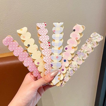 🥇可開統編💎彩色波點發貼甜美百搭長款碎髮貼女孩碎髮整理神器清新碎花發貼