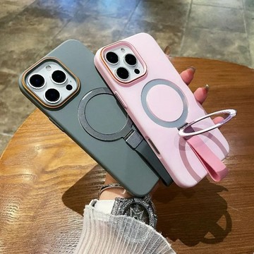 矽膠掛環 磁吸支架 膚感手機殼 適用於 iPhone 16 plus 15 14 13 12 ProMax 防摔保護殼