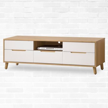 【時尚屋】[NM29]肯詩特烤白雙色5尺長櫃NM29-522免運費/免組裝/長櫃