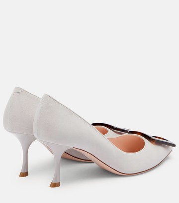 Roger Vivier Viv' in The City suede pumps
