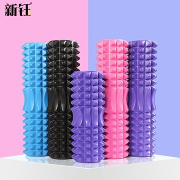 月牙瑜伽柱狼牙棒泡沫軸滾筒輪大腿肌肉小腿背部放松按摩健身器材