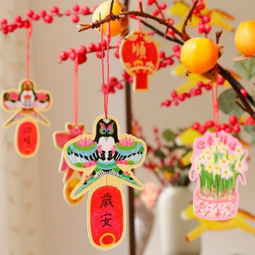 2026 馬年新春盆栽掛飾植物盆景春節掛件原創新年風箏如意