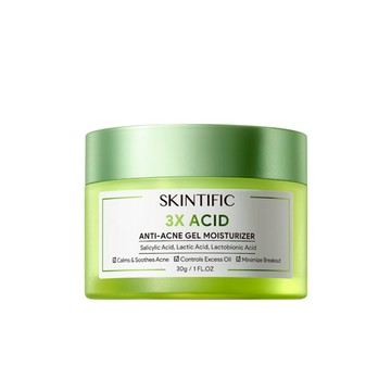 SKINTIFIC三重酸淨痘控油保濕凝膠30g