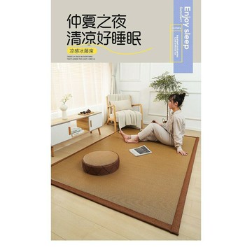 2025夏季地毯日式客廳臥室榻榻米藤編地墊加厚兒童學步爬行墊牀墊