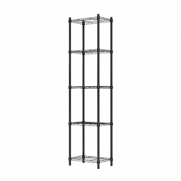 【dayneeds】輕型 45x30x180公分 五層烤漆波浪架 兩色可選黑色