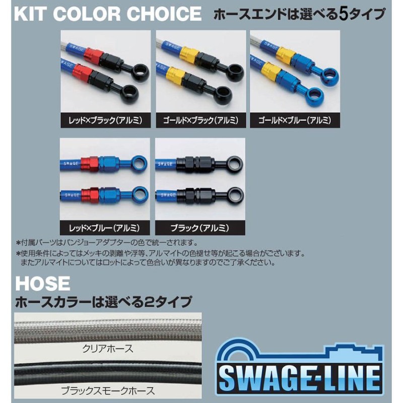 plot RZ250R(88-89)用ステンメッシュ・リアブレーキホース(ステンレスブラック)｜スウェッジライン/SWAGELINE -  www.incartaz.com