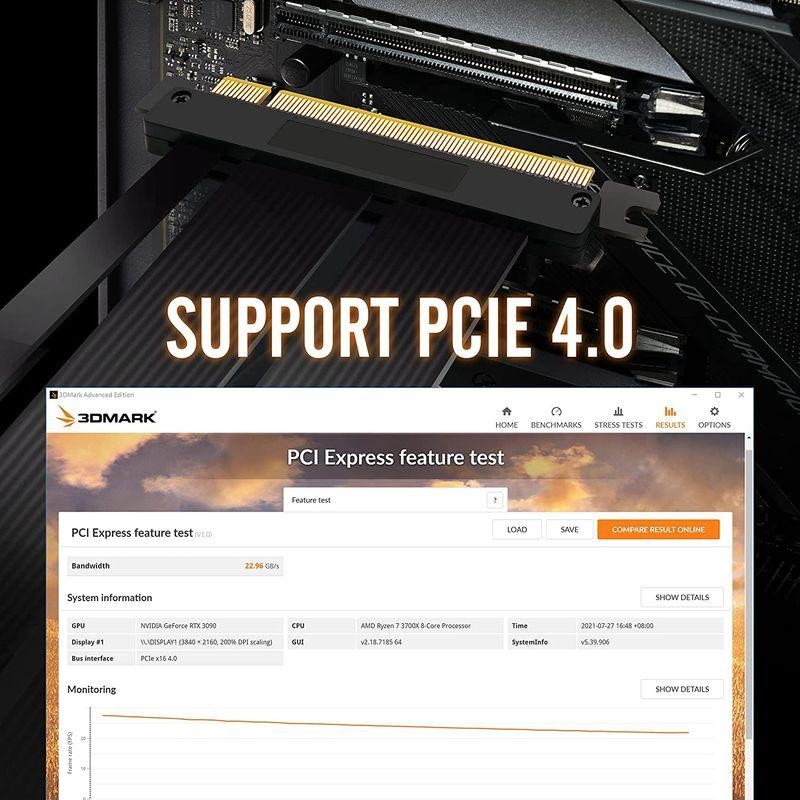 EZDIY-FAB 垂直 PCIe4.0 GPUブラケット 垂直グラフィックカード