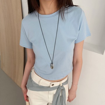 ATTENTION-att made!月光弧線純棉小tee