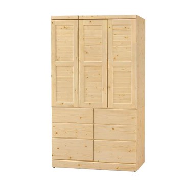 Boden-松木3.9尺三門六抽衣櫃