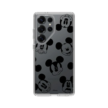 Galaxy S25 Ultra Clear 透明 - 迪士尼-米奇 Mickey - 黑標款-米奇的有趣表情