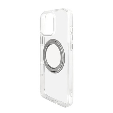 GRAMAS i16系列 Mag-O 360 旋轉支架防摔殼 iPhone 15 兼容 MagSafe 磁吸充電  iPhone 16 Pro  透明