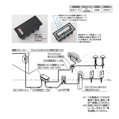 LIXIL エクステリアライト 外構照明 12V 美彩 埋設用 トランス電源