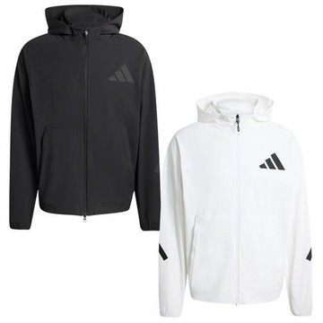 Adidas 連帽外套 男裝 防曬 抗UV Z.N.E. 黑/白【運動世界】KD8494/KD8495