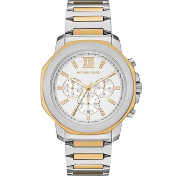 Michael Kors MK Prescott 八角三眼計時手錶 男錶-44mm MK9260