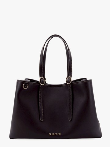 Gg emblem leather shoulder bag - GUCCI - gender_Woman
