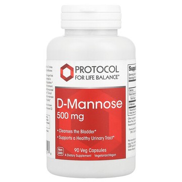 Protocol for Life Balance, D-甘露糖，500 毫克，90 粒素食膠囊
