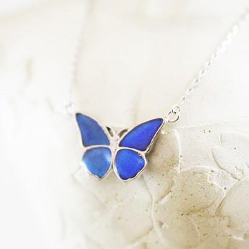 Morpho 蝴蝶吊墜 純銀