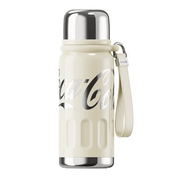 【GERM格米】可口可樂聯名款迷你律動保溫杯580ml-星光白(隨行杯/保溫瓶/保冰/水壺)