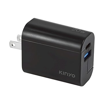 Kinyo 雙孔充電器20W  PDCB-002B  1個