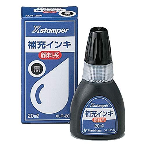 シャチハタ Xスタンパー 補充インク 顔料系 XLR-20N 20ml 黒