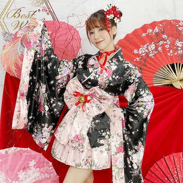 華麗大振袖和服多件組 親子裝和服變裝派對舞台表演和服 大尺碼和服筱雅衣舖【BA1188】