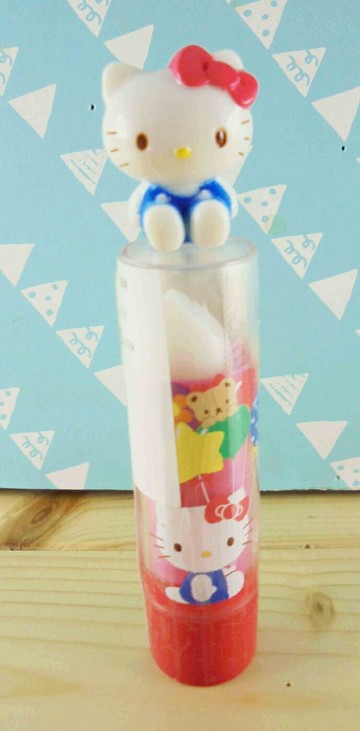 【震撼精品百貨】Hello Kitty 凱蒂貓 KITTY口紅-坐姿圖案-白色 震撼日式精品百貨