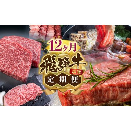 ふるさと納税 飛騨牛 12ヶ月定期便 12回お届け 1年 赤身 ステーキ すき焼き しゃぶしゃぶ 焼肉 小間切れ 訳あり 切り落とし 霜降り 赤身 国産牛 .. 岐阜県飛騨市