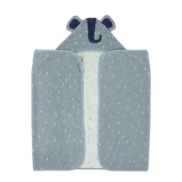 比利時Trixie動物造型有機棉連帽浴巾-逗趣小象